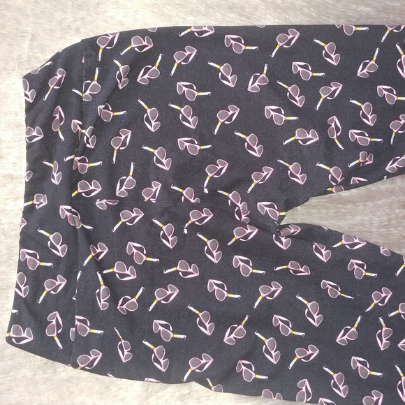 Lularoe | pattern stretch printed soft OS (2-10) sunglasses black fun funky y2k - Picture 4 of 7